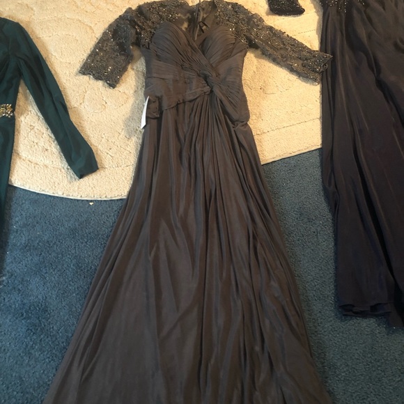 La Femme gray evening/MOB gown - Picture 12 of 12